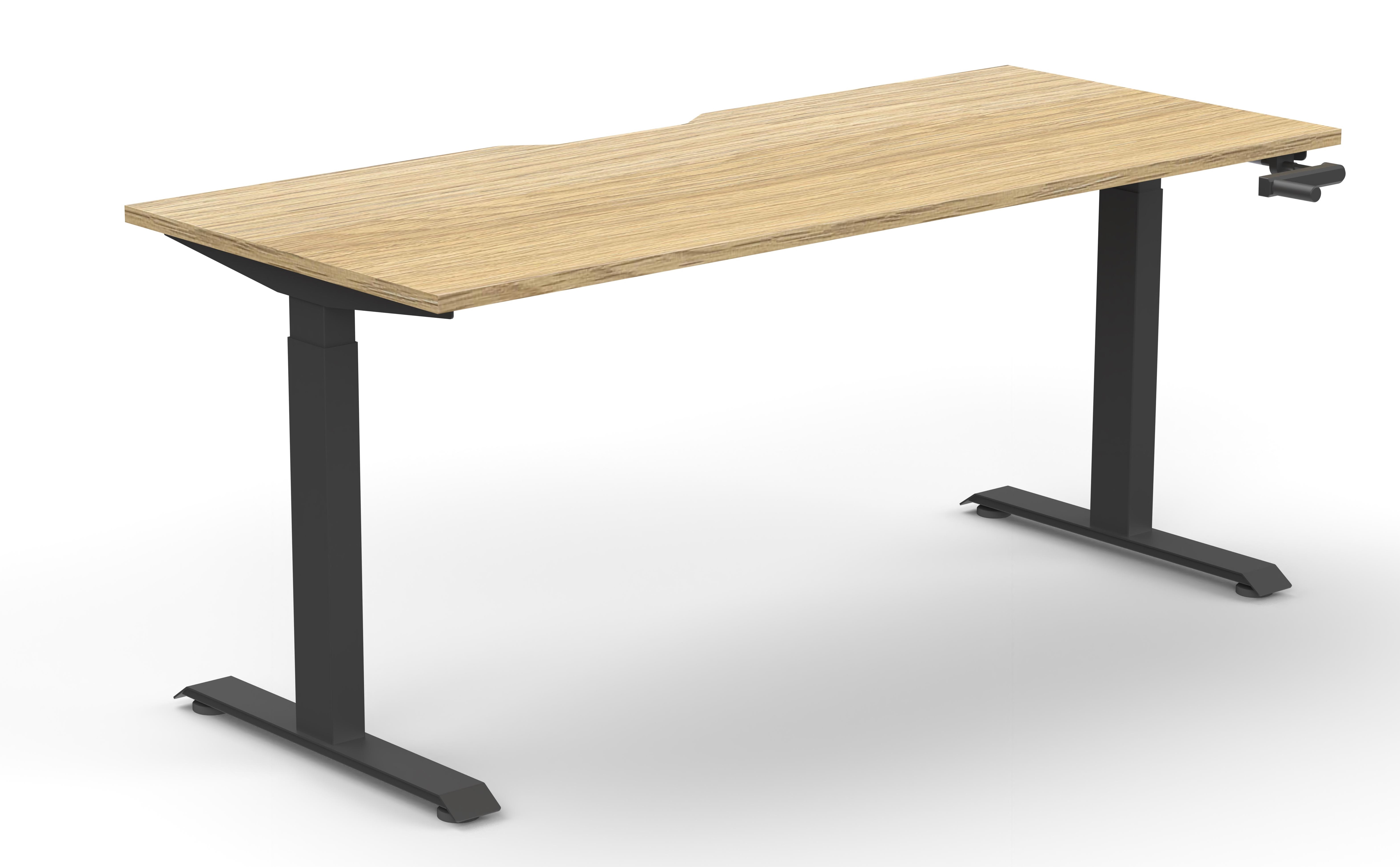 Boost Manual Height Adjustable Straight Desk